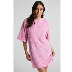 Women's Autumn Winter Velvet Sequin Elegant V Neck Dress