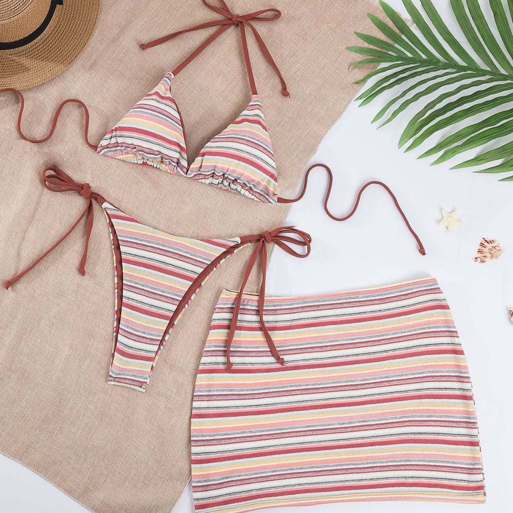 Fresh Color One-piece Swimwear