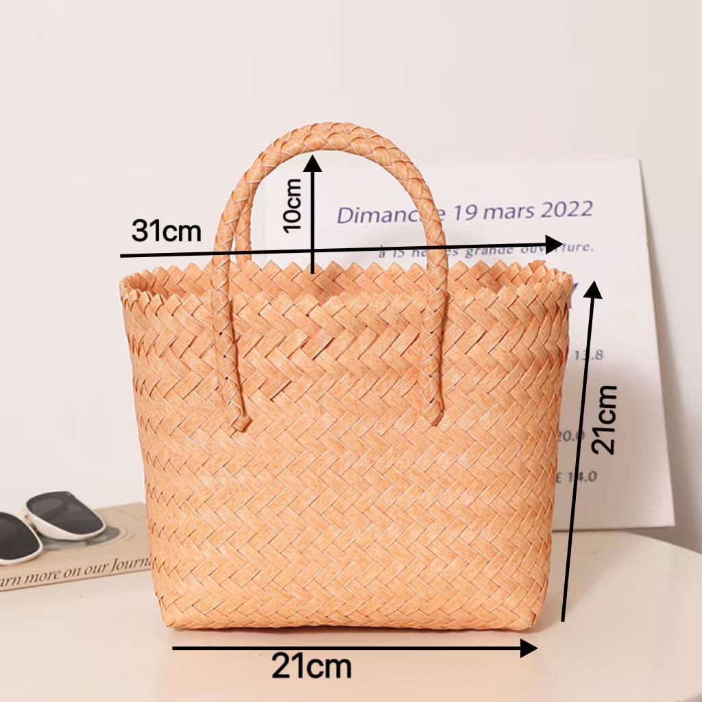 Small Woven Orange
