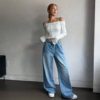 Women’s White Ruffle Tie Strap Cropped Camisole