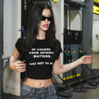 Women's Street Internet Influencer Fashionmonger Short Slim Fit Short Sleeve T Shirt Top Spring Summer