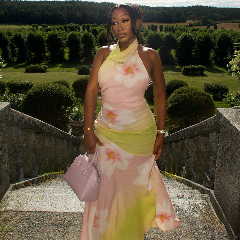 Women's Halter Maxi Dress