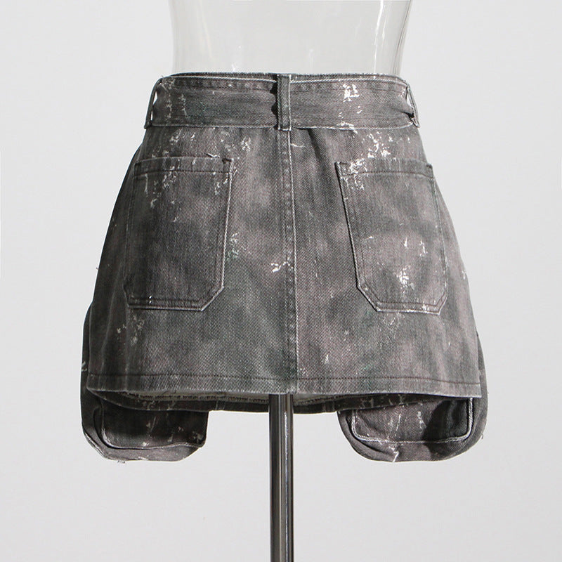 Personalized Vintage Sheath Spring Summer Camouflage Skirt