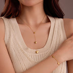 Heart Tassel Jewelry Set
