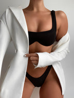 Steel One-piece Swimwear