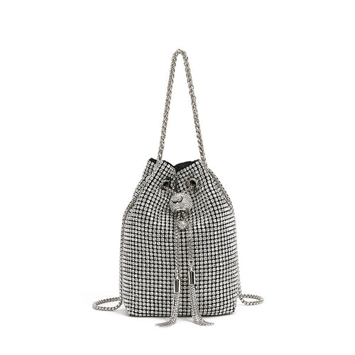 Rhinestone Lantern Bead Bag Chain Diamond Crossbody Women Bag