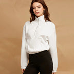 Women's Half-Zip Mid-Length Pullover Sweater