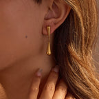 Minimalist Normcore Water Drop Geometric Abstract Earrings