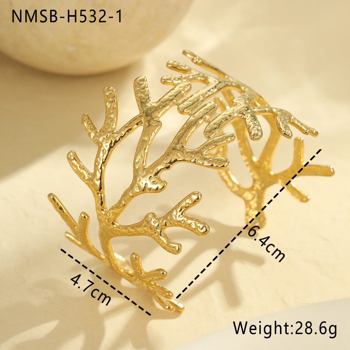 NMSB-H532-1 Coral Bracelet
