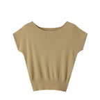 Women's Raglan Sleeve Short Sleeved Sweater Bottoming Shirt Early