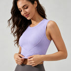 Women's Ribbed Running and Yoga Vest