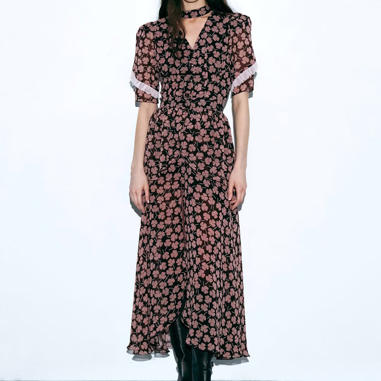 Women's Floral Short Sleeve Dress