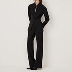 Collared Jacket & Casual Pants Set