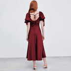 Women's Satin Fishtail Party Dress