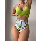 Triangle Lace One-piece Swimwear