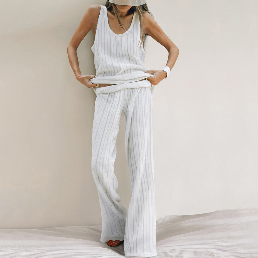 Stripe Vest Pajamas Lingerie