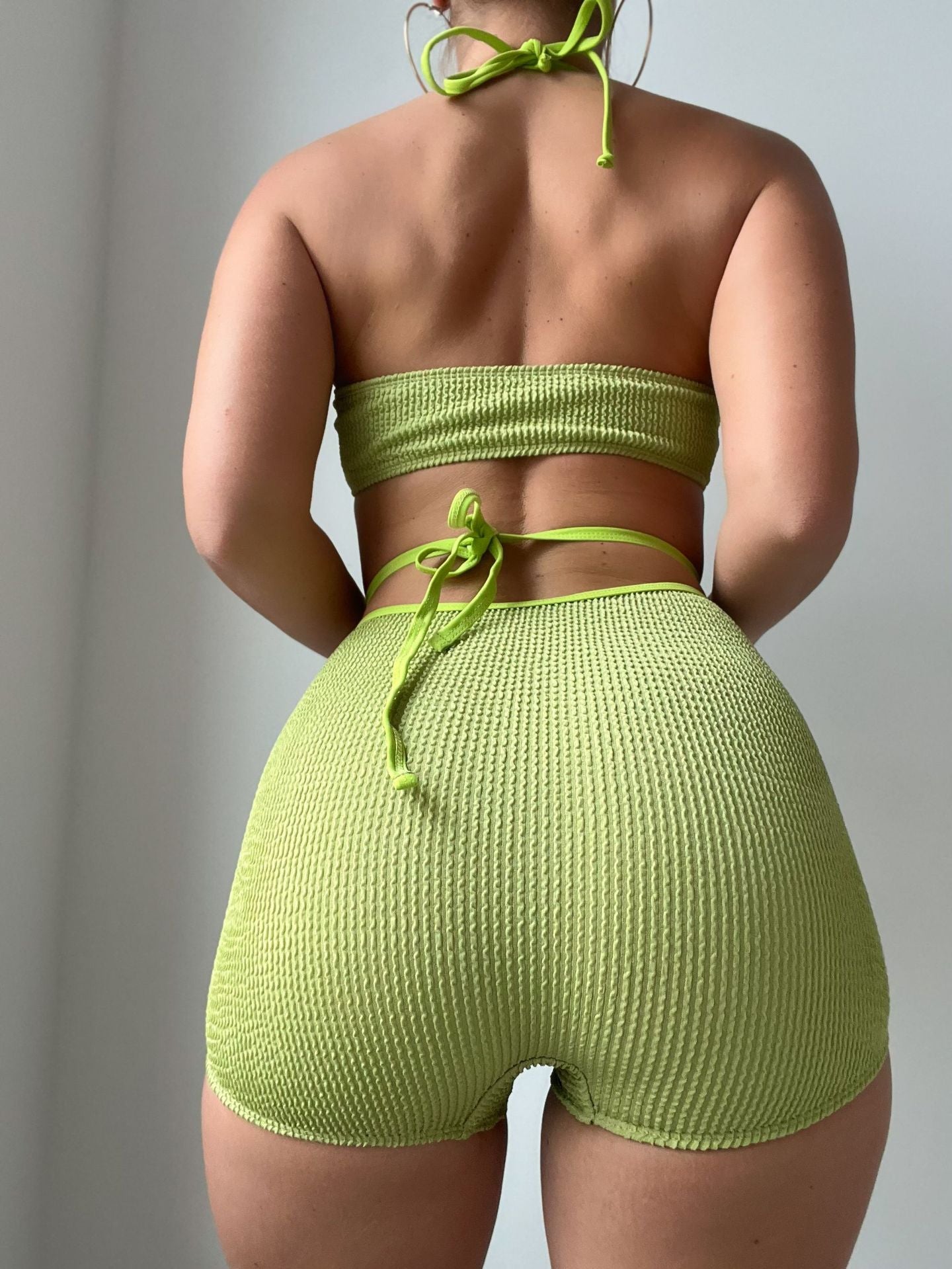 Solid Color One-piece Swimwear