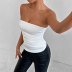 Women's Off-Shoulder Ruched Tube Top
