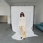 Hollow Out CO-out Knitted Blouse Women Loose Long Sleeve