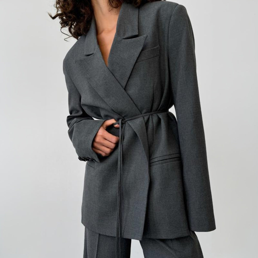 Women's Lace-Up Tailored Blazer