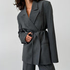 Women's Lace-Up Tailored Blazer