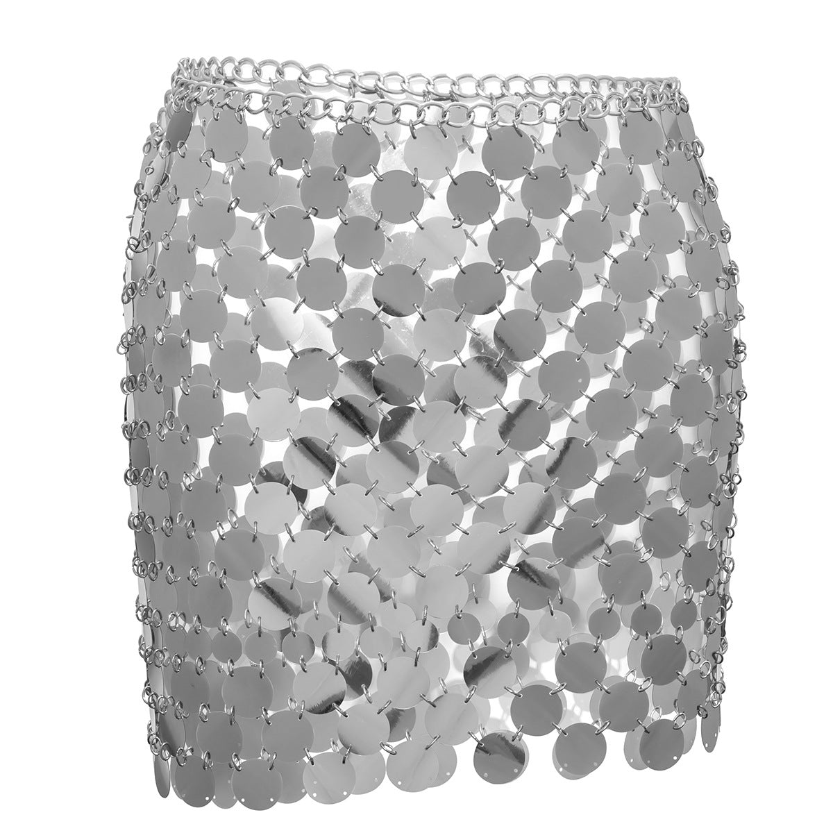 Women's Ornament Sequ Bikini Personality Chain Hollow Out Skirt