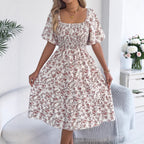 Women's Floral Short Sleeve Dress