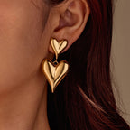 Heart Tassel Earrings