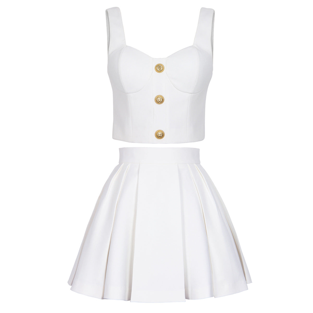 Women's A-Line Top and Skirt Two-Piece Set