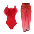 Covered Belly One-piece Swimwear