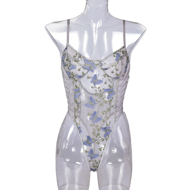 Butterfly Embroidery Underwear Lingerie