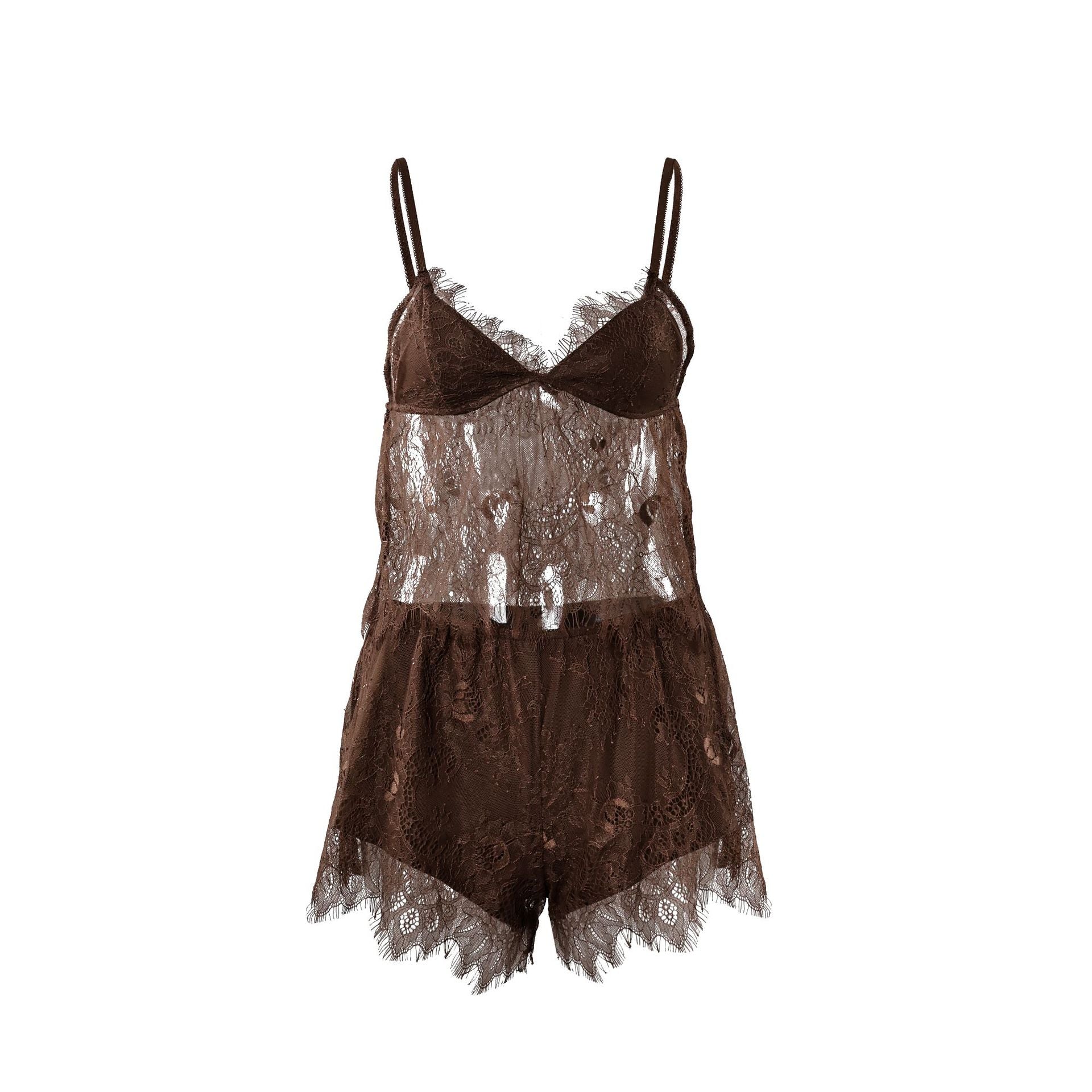 Lace Suspender Pajamas Lingerie