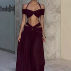 Women Clothing Summer Sexy Halter Cropped Camisole Slim Fit
