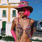 Women Clothing Colorful Beautiful Handmade Beaded Beaded