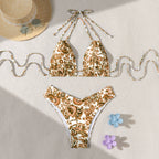 Solid Color Bikini Swimwear