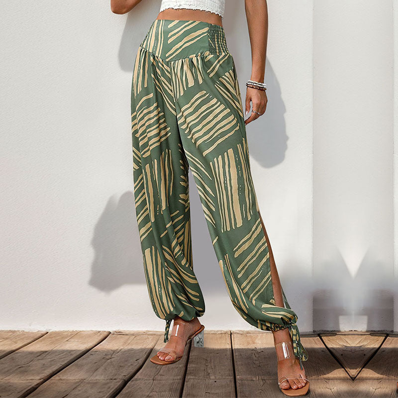 Split Bohemian Skinny Pants