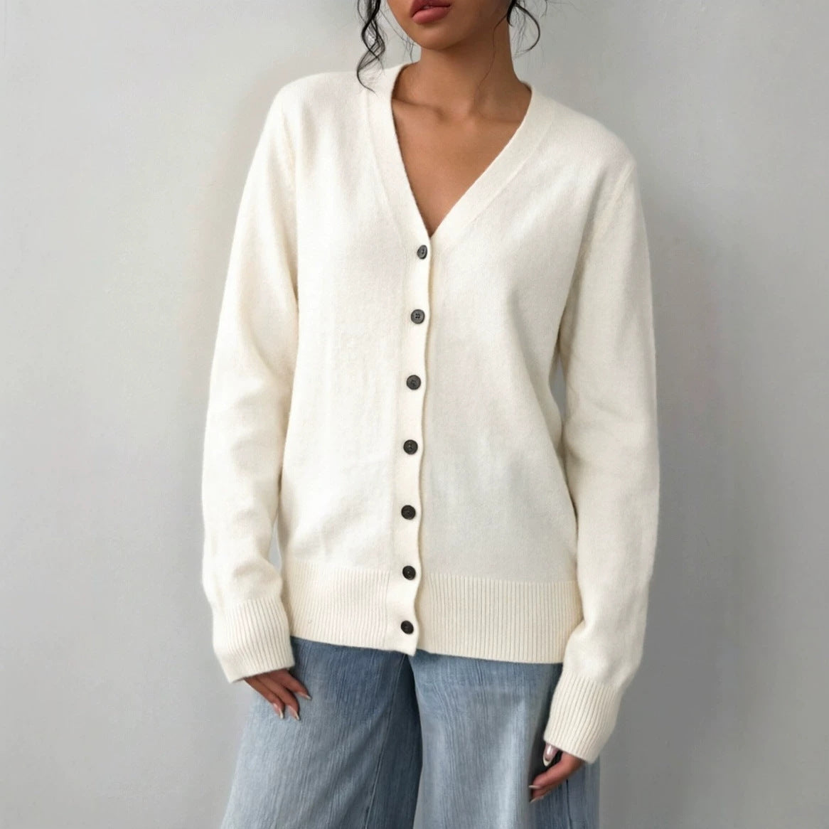 Women's Button-Front Knit Cardigan