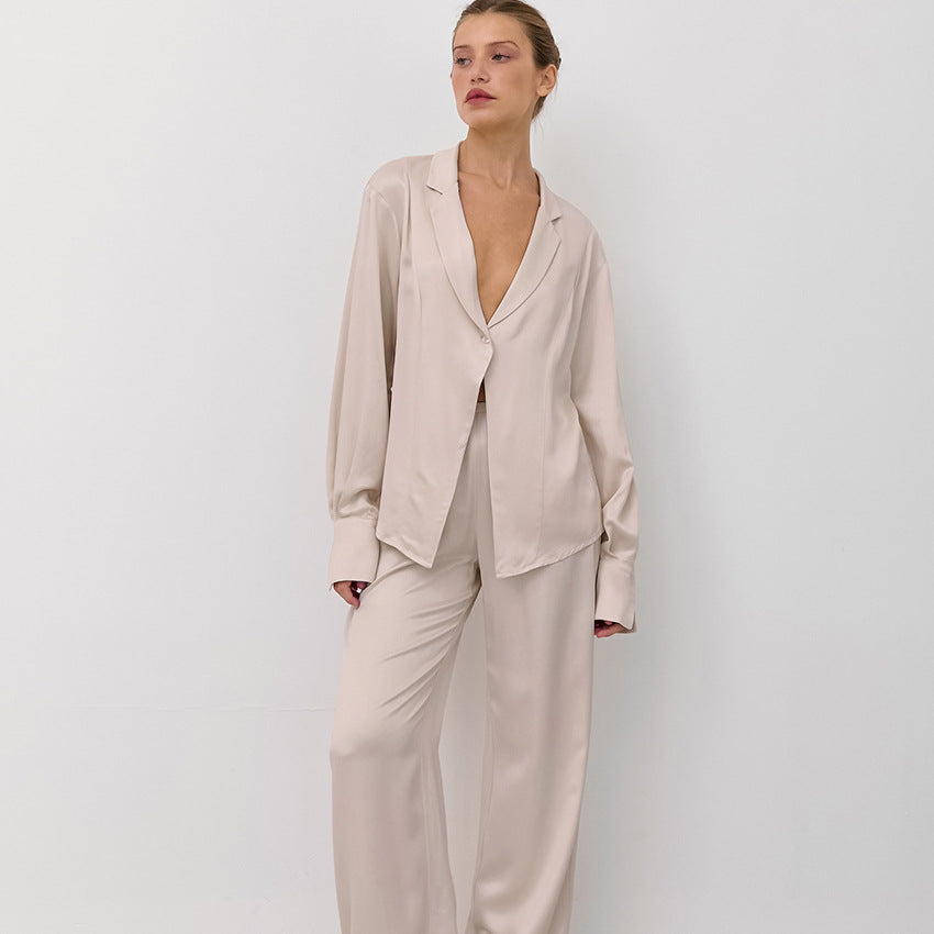 Autumn Satin Pajamas Lingerie