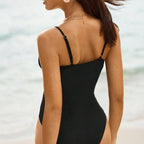 Printed Lace One-piece Swimwear