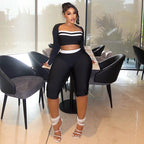 Women's Cropped Top & Pants Set