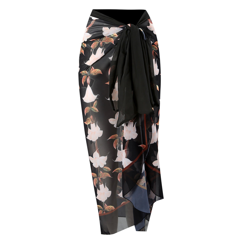 Black Wrap Skirt