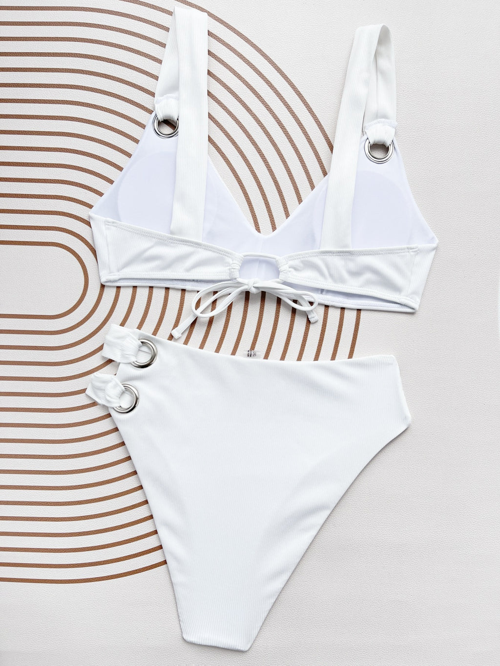 Solid Color Bikini Swimwear