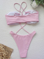 Solid One-piece Swimwear