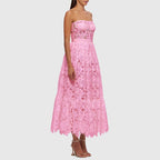 Women’s Embroidered Strapless Maxi Dress
