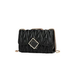 Pleated Chain Shoulder Bag