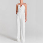 Beaded Lace Long Sleeve Jumpsuit
