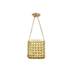 Women's Gold Chain Sequin Crossbody Bag