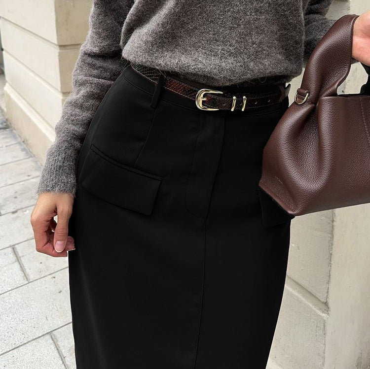 Printed Shirt & Split Skirt Set