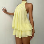 Women's Lace Backless Dress
