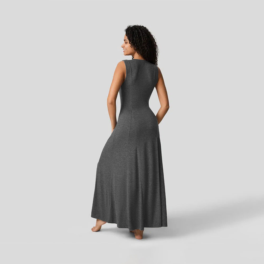 Women’s V-Neck Loose Casual Swing Dress